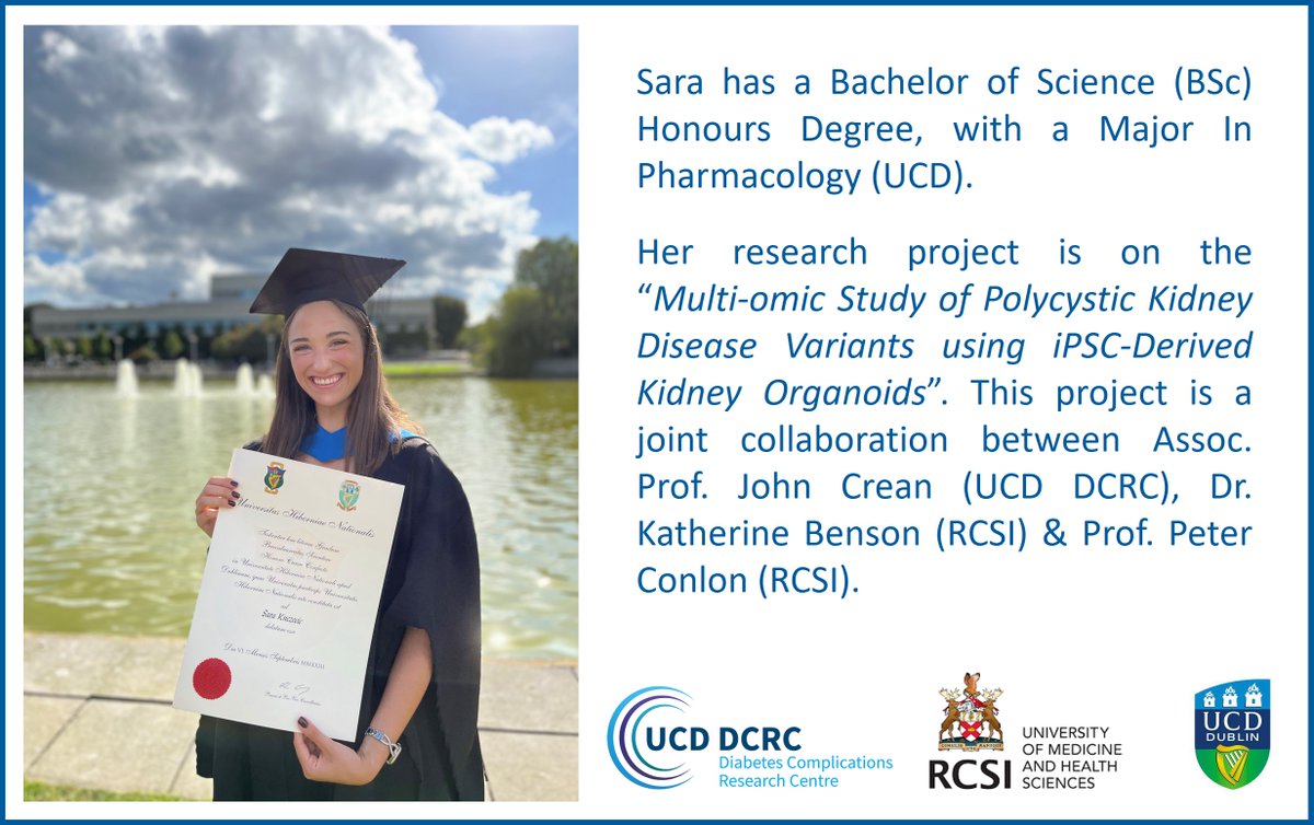 UCD Diabetes Complications Research Centre (@ucddcrc) on Twitter photo <a href="/UCDDCRC/">UCD Diabetes Complications Research Centre</a> welcomes new PhD student Ms Sara Knezevic.
<a href="/RCSI_Irl/">RCSI</a> <a href="/UCD_SBBS/">UCD SBBS</a> <a href="/UCD_Conway/">UCD Conway Institute</a> <a href="/UCDDCRC/">UCD Diabetes Complications Research Centre</a> welcomes new PhD student Ms Sara Knezevic.
<a href="/RCSI_Irl/">RCSI</a> <a href="/UCD_SBBS/">UCD SBBS</a> <a href="/UCD_Conway/">UCD Conway Institute</a>