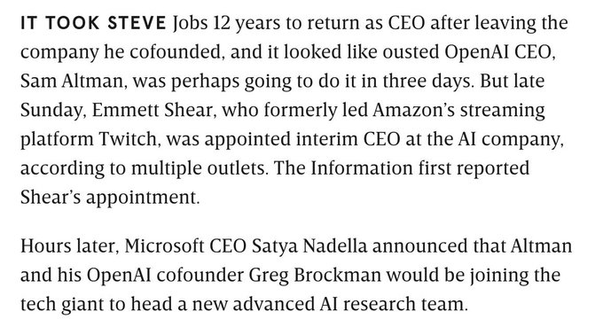 Sam Altman&rsquo;s Attempt to Return as OpenAI CEO Fails as Board Turns to Ex-Twitch CEO https://t.co/T6eYAJ6ngZ