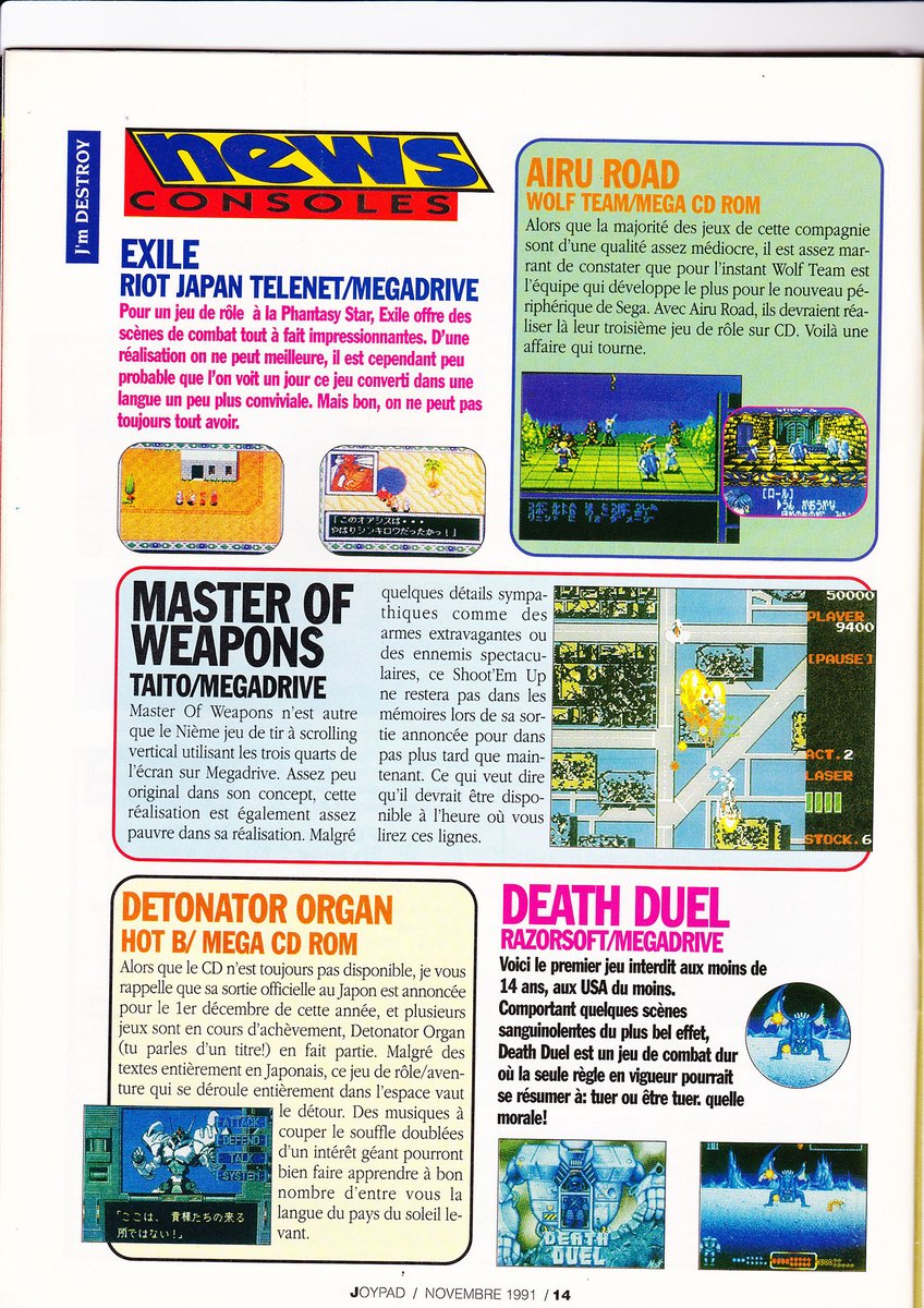 AllmightoFranky's tweet photo. On continue les Newseries avec du #SteelEmpire,#AlisiaDragoon,#PitFighter et #TheTerminator sur #Megadrive, du jeu sur #GameGear et d'autres!! 3/4 https://t.co/8GdBpPsek0