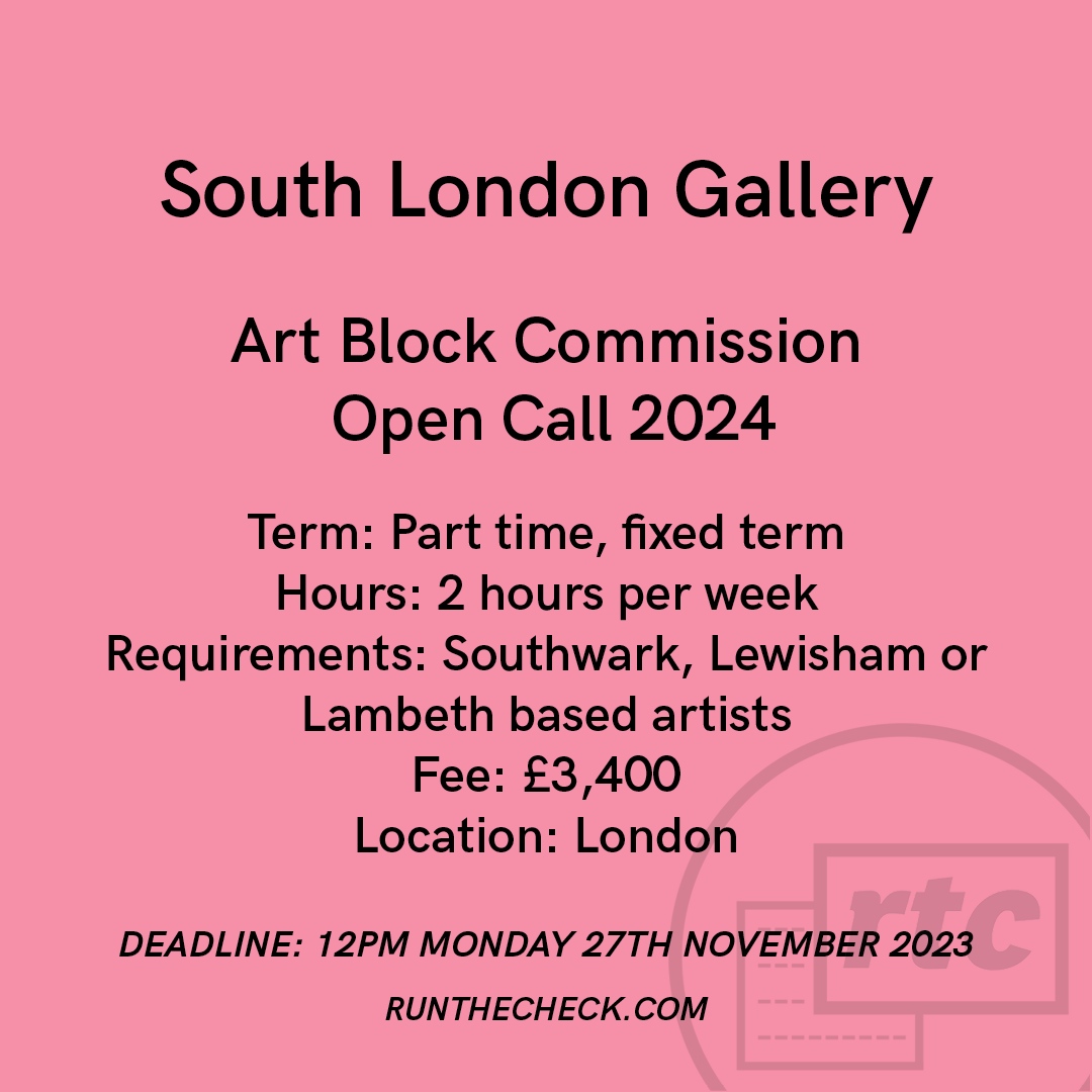 <a href="/SLG_artupdates/">South London Gallery</a>, Artist Open Call 2024 🎨

⬇️
runthecheck.com/south-london-g…