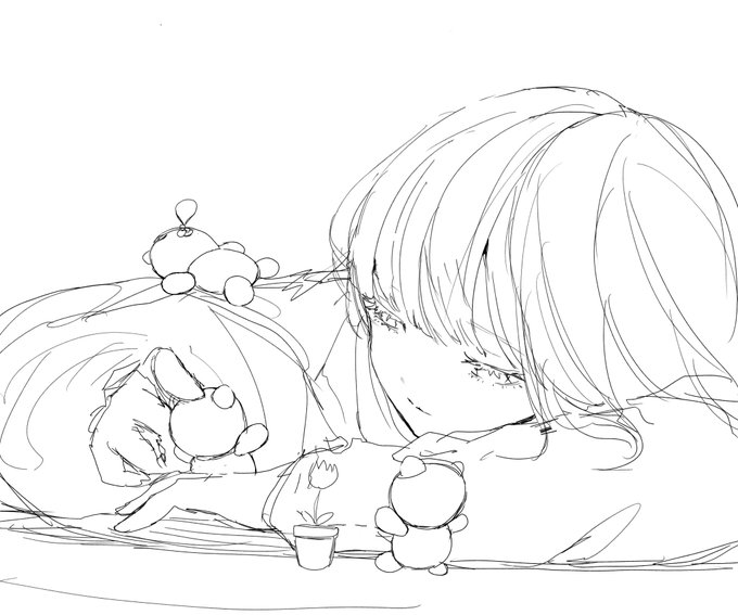 ラクガキ
こぐま族とうたたね。 