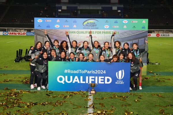 Japan men and women secure Olympic qualification in Osaka. For more details click on the link 👇 asiarugby.com/2023/11/20/jap… #Asiarugby #JRFU #ARRQ #japan7s #RoadToParis2024 #olympicqualifiers #japan