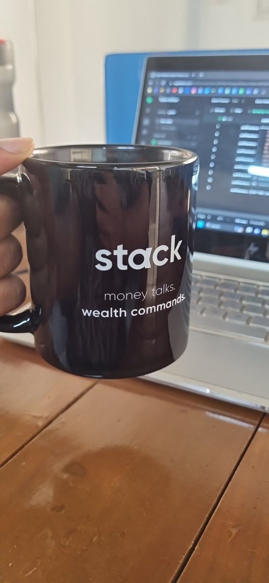 rajathdraja's tweet photo. When you get to drink out of a cup with the best copy you've written in ages for @StackWealthHQ https://t.co/l7iNlDzX6d