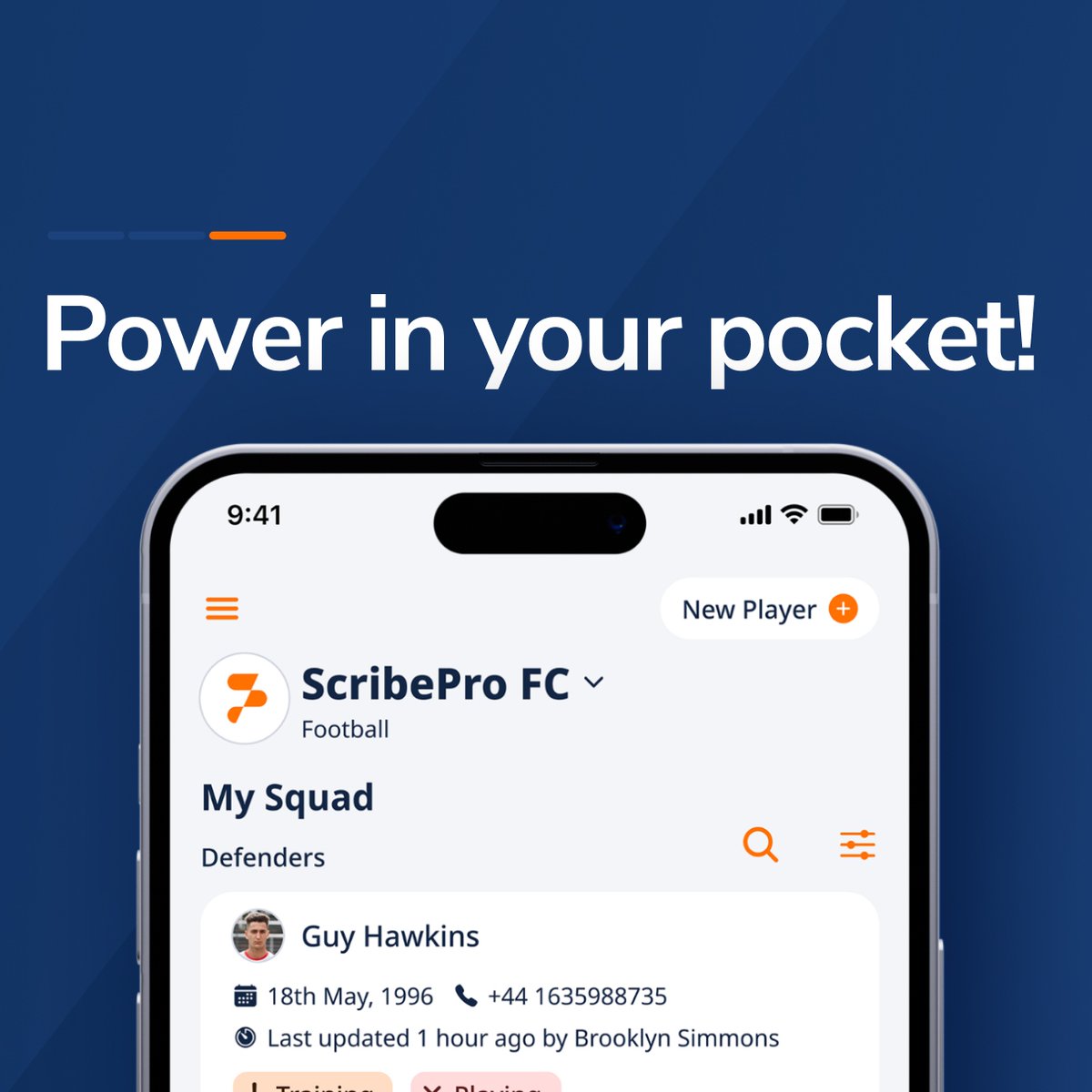scribe_pro's tweet image. Welcome to the first of our ‘Feature Highlights’ series. We’re going to be highlighting some of the game-changing features within ScribePro Team and how they can help your medical team. Up first is our companion app…
#sportsmedicine #protectplayers #protectclinicians