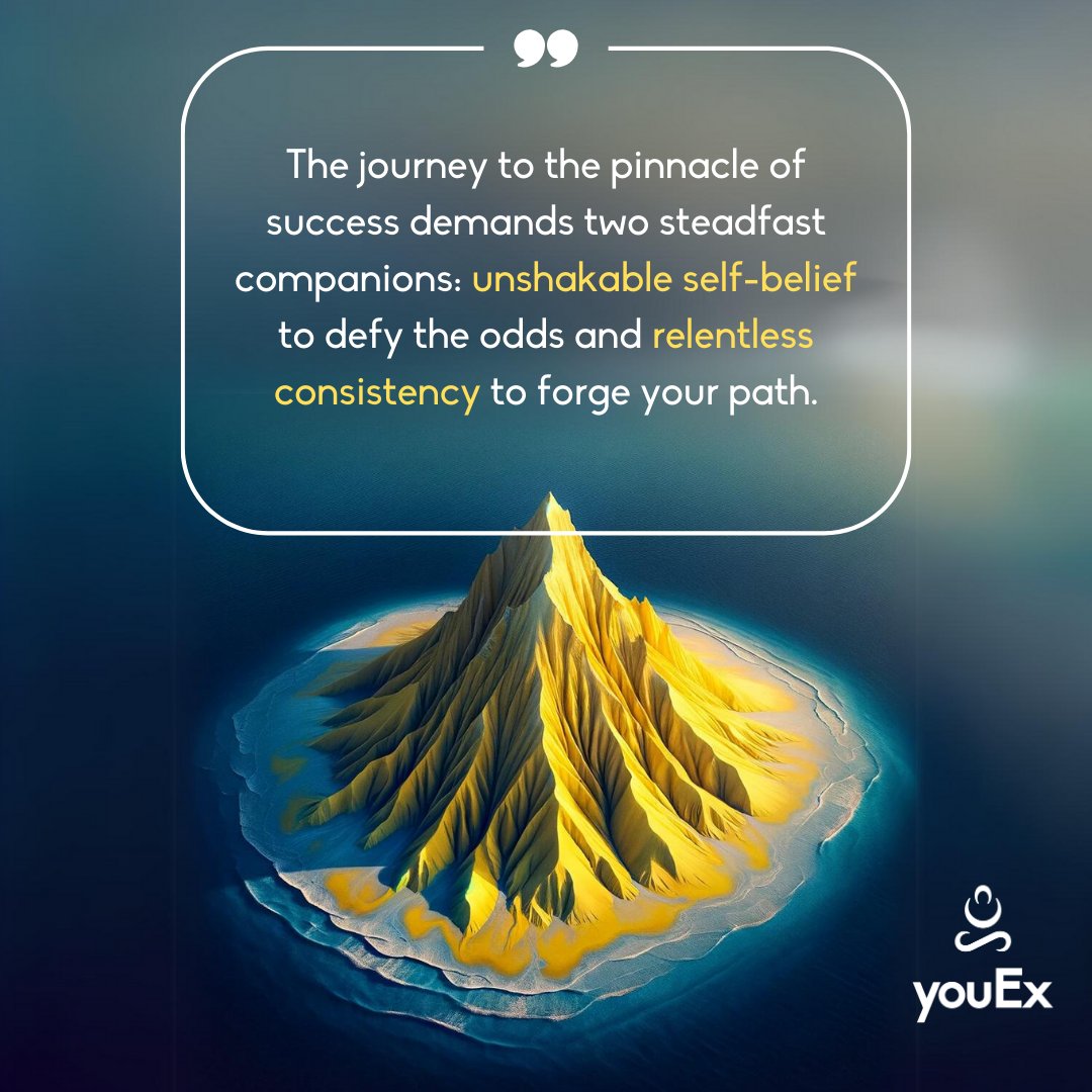 In the quest for greatness, two steadfast allies emerge: unwavering self-belief and relentless consistency.

1️⃣ Self-Belief: Your North Star
2️⃣ Consistency: Your Daily Guide

#SuccessJourney #SelfBelief #Consistency #YourPathToSuccess #CWC23 #youEx