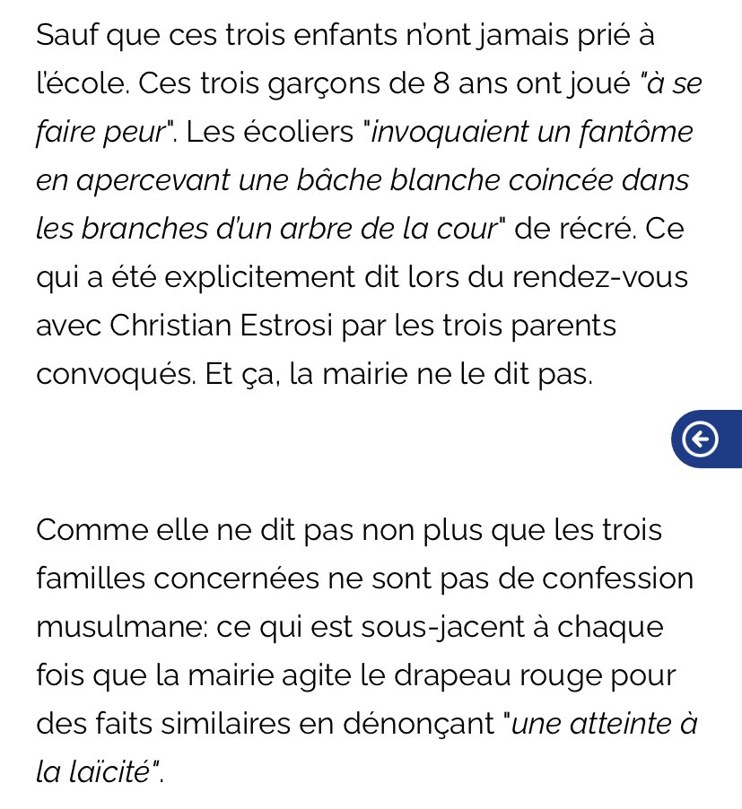 kamilabderrahmn's tweet photo. Nouvelle fake news dans @TPMP qui ont raconté que des enfants de CE2 avaient fait une prière musulmane en cour de récré alors que c’est totalement faux. On apprend dans Nice Matin que les enfants en question ne sont pas musulmans et qu’ils jouaient simplement à se faire peur. https://t.co/BcWJdsqYOa