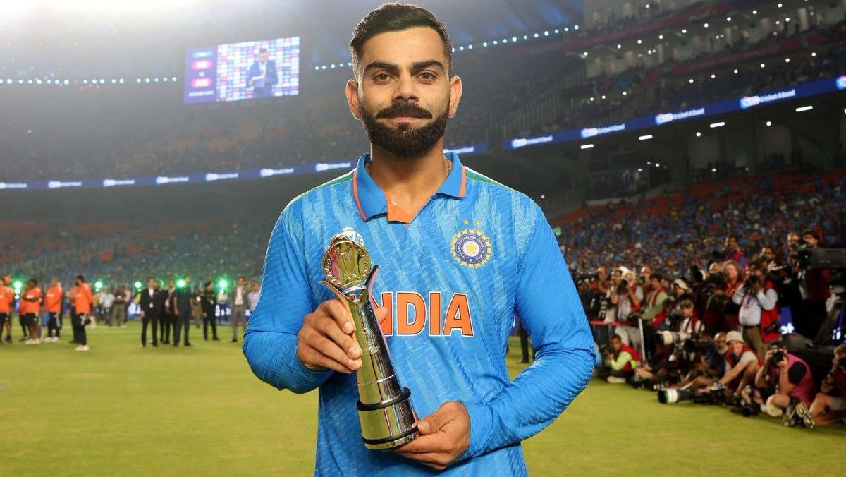 mufaddal_vohra's tweet photo. Virat Kohli batted for 19 hours and 56 minutes in the 2023 World Cup.

- The most by a batter in the history of a World Cup edition...!!! 🐐 https://t.co/VdWewItLzm