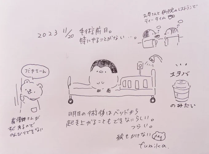 明日からはしばらく描けない🛌 