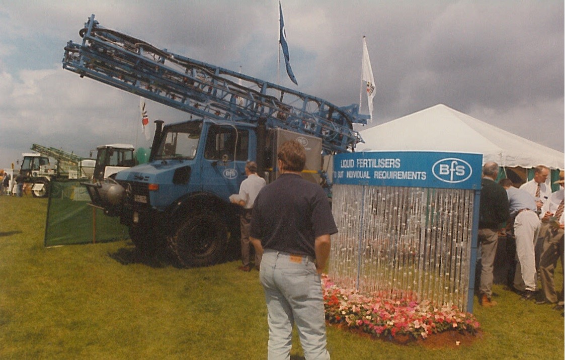 From the BFS archive: BFS stand at the Sprays &amp; Sprayers show, Whittlesford, circa late 90's.