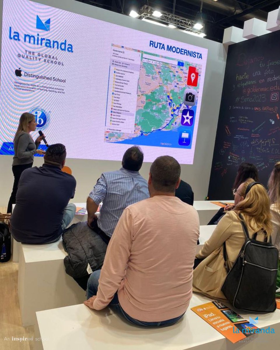 Our IT Lead at iSupport&amp;Innovation Lab <a href="/dabadca/">David Abad</a> wowed at <a href="/SIMOEDU_/">SIMO EDUCACIÓN</a> 2023, showcasing our school project in #InnovationInEducation! As an ADS <a href="/AppleEDU/">Apple Education</a> with <a href="/GoldenmacEDU/">K-tuin Educación</a> <a href="/Ktuin/">K-tuin</a>, the synergy has empowered us to create an extraordinary learning environment. #AppleEDUCommunity