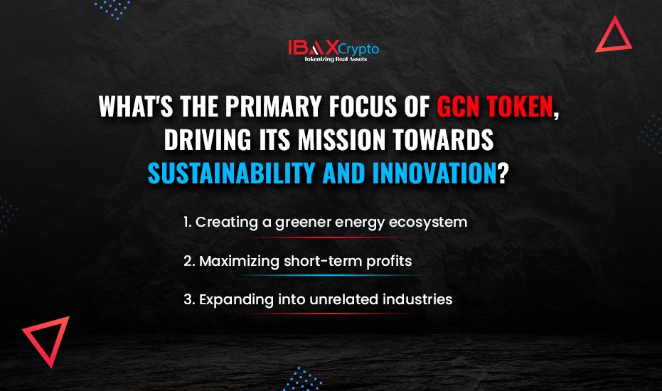 Join us for a thrilling Community Challenges and test your knowledge about GCN Token – the future of sustainable digital assets!

Let's see who's got their finger on the pulse of GCN Token's vision! Share your answer in the comments below.

Engage, explore, and let's foster a