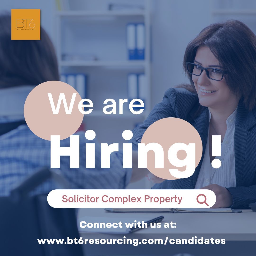 Job Title: Solicitor (Complex Property)

Location: #Birmingham / #Bristol / #Manchester

buff.ly/48SGsFz 

#SolicitorJobs #SolicitorsUK #ComplexProperty