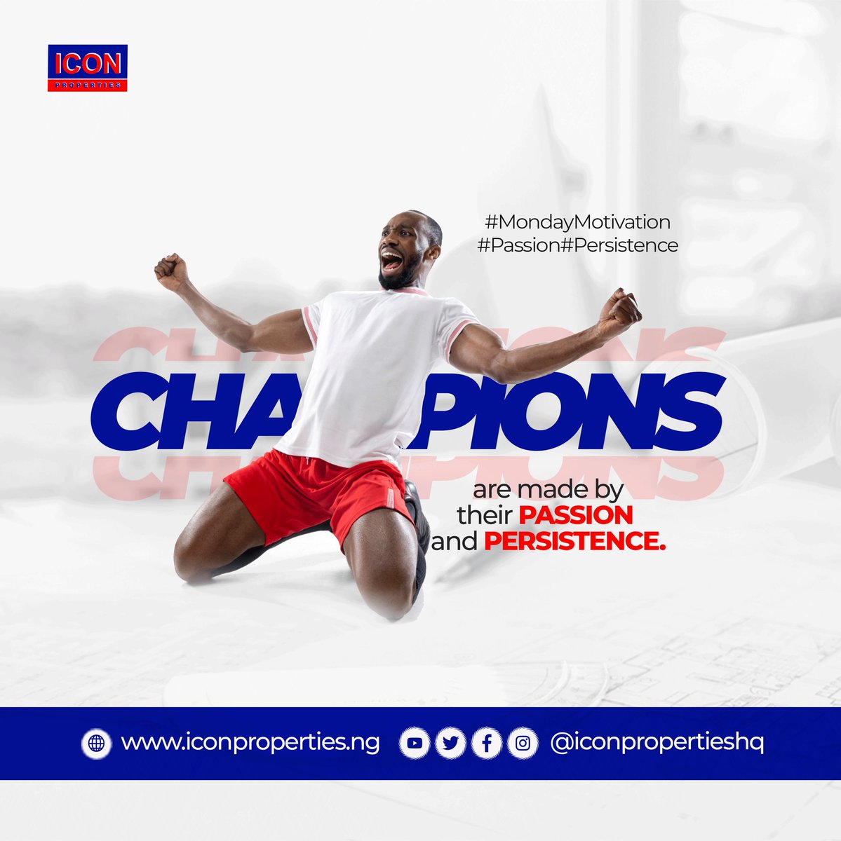 iconpropertyhq's tweet photo. Anyone can succeed, but champions are made through their unwavering commitment to their passion and the relentless persistence to never give up. Keep grinding!
#Iconproperties
#IconAssociate
#RealEstate
#RealEstateInvestment
#InvestmentOpportunities
#MondayMotivation
#ChampionMentality