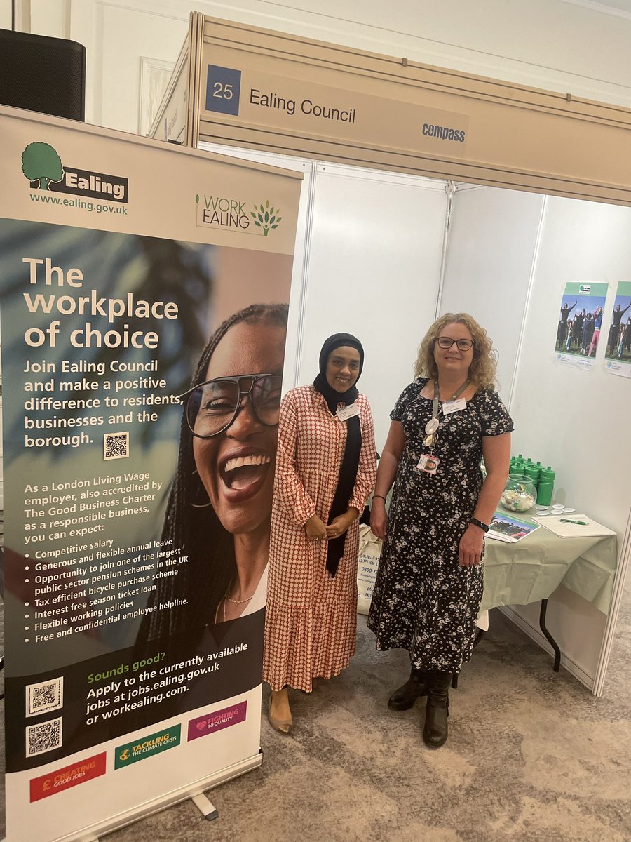 @EalingCouncil here! Come visit our team @COMPASSJobsFair on Stand 25 today and join us for seminars across the day too! 

Learn more about our service and our jobs here - londonsocialworkforchildren.com/our-councils/e…

#socialworkjobs #londonjobs