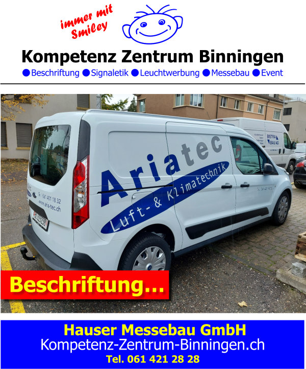 Hauser_Messebau's tweet photo. Besten Dank unserem langjährigen Kunden der Ariatec AG, dass wir auch Ihr neuestes Fahrzeug wieder beschriften durften.

Ausgeführt mit einer Folienbeschriftung. Natürlich mit dem Logo in Folie geschnitten und von unseren fleißigen Mitarbeitern montiert. 

https://t.co/lgkW9sHyJZ https://t.co/wrUQ7V8hsX