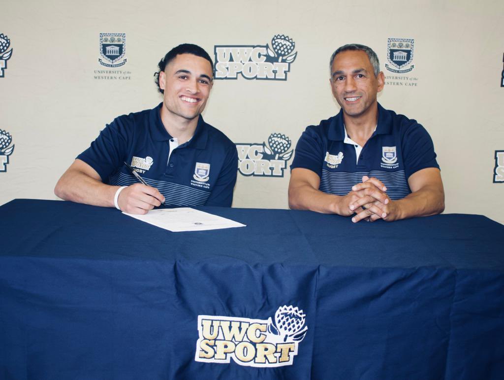 𝗥𝗲-𝘀𝗶𝗴𝗻𝗲𝗱 ✍️

We’re happy to announce that Tasriq Mynhardt will be staying with UWC Rugby for another season 🙌

“Honoured and privileged to put on the jersey for another season. I don't want to just compete but to make a statement in <a href="/varsitycup/">Varsity Cup</a>”

#UWCRugby | #VarsityCup