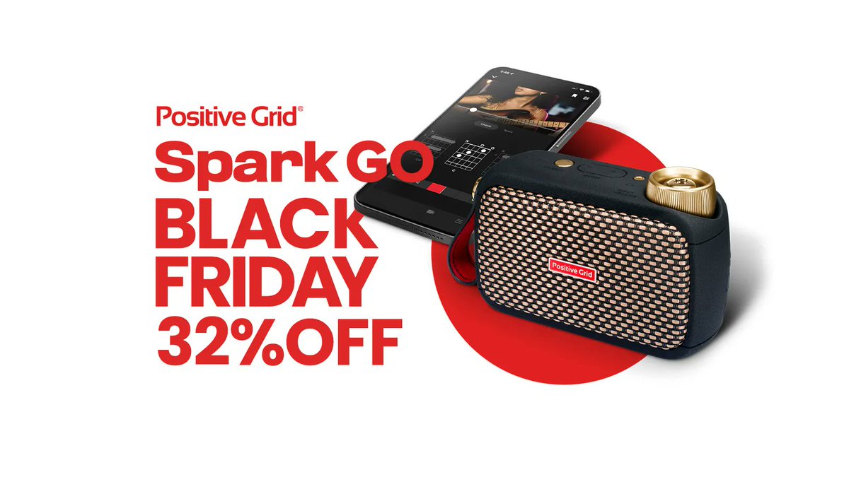 minetjp's tweet image. Positive Grid "Spark GO" BLACK FRIDAY参戦！！

1週間に限り、32％オフの大特価でお届けします。
〜2023年11月27日（月）まで
「どこでもアンプ」Spark GOをこの機会にぜひご検討ください。
minet.jp/contents/promo…

#PositiveGirid #SparkGO