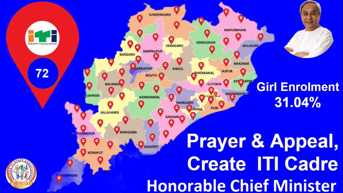 OITIISA's tweet photo. 700 Trainers, 72 ITIs Requesting to our Beloved
@Naveen_Odisha @CMO_Odisha @MoSarkar5T
@ushapadhee1996 @vishaldevk @gapg_dept
@FdOdisha @pranabpdas @BKArukha @PritiranjanBJD
@PradeepJenaIAS @SecyChief @DC_Odisha @_anugarg
@SDTE_Odisha @rajaaswain 

Create ITI Cadre, OVTS 
🙏🙏🙏 https://t.co/cvRXt8Gkfc