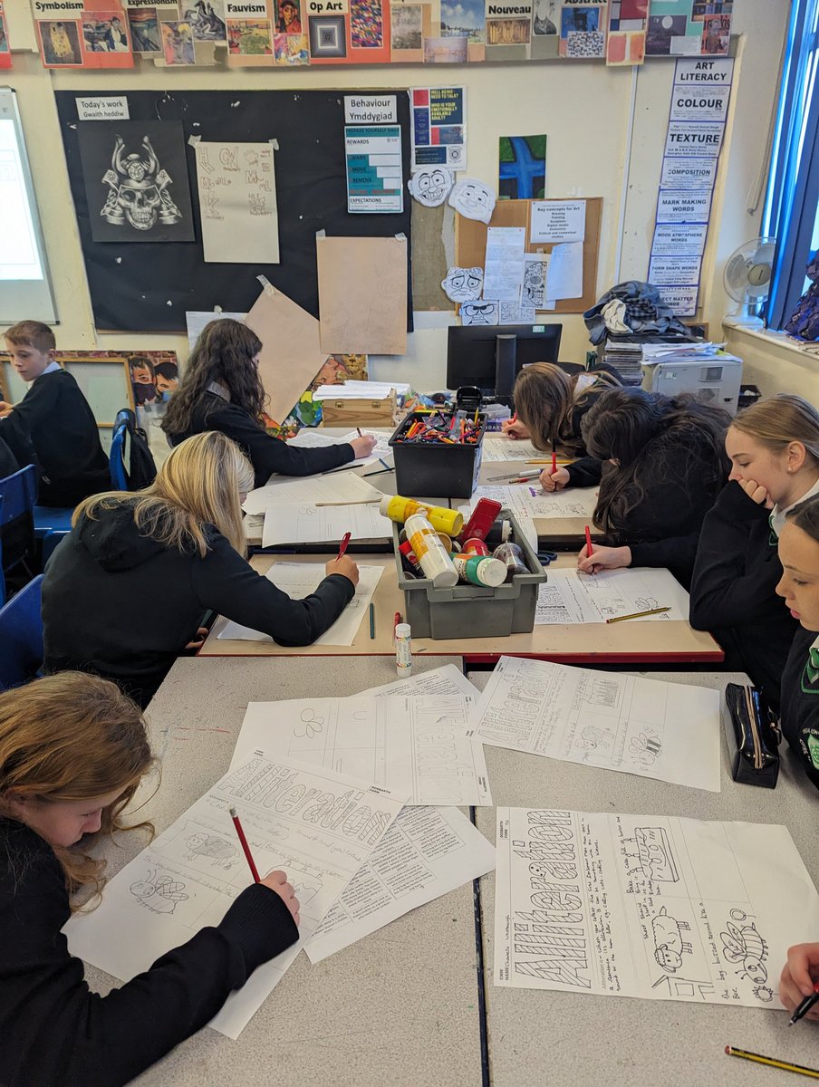 Adele Powles (@misspowlespyd) on Twitter photo Another wonderful art/English collaboration lesson with a focus on 'Alliteration'. The children thoroughly enjoyed. <a href="/1Penydre/">Pen y Dre High School</a> <a href="/PYD_ARTofficial/">Pen-Y-Dre Art Department / Yr Adran Gelf Penydre.</a> Another wonderful art/English collaboration lesson with a focus on 'Alliteration'. The children thoroughly enjoyed. <a href="/1Penydre/">Pen y Dre High School</a> <a href="/PYD_ARTofficial/">Pen-Y-Dre Art Department / Yr Adran Gelf Penydre.</a>