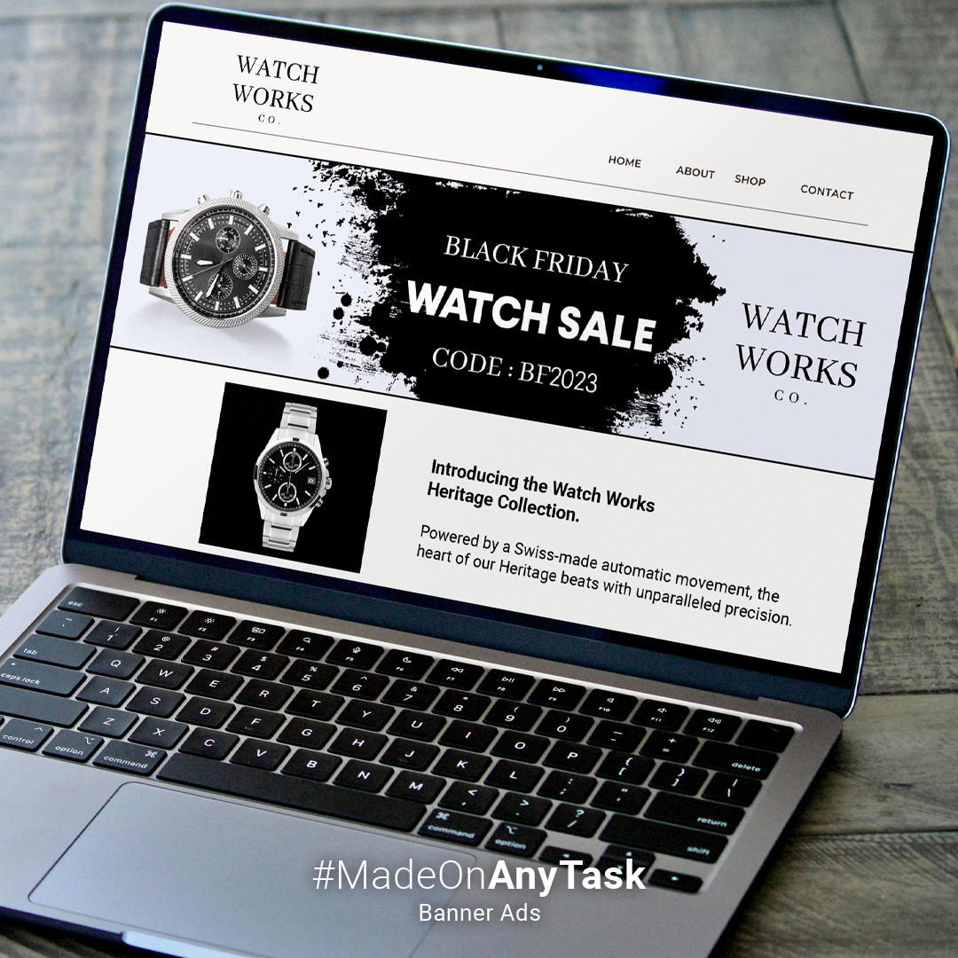 anytaskofficial's tweet photo. Still in need a banner ad? Get your last minute purchases in for your Black Friday promotions today!
#blackfriday #blackfridaysale #cybermonday #graphicdesign #socialdesign #moderndesign #bannerad #websitebanner https://t.co/Xa26h5IfO4