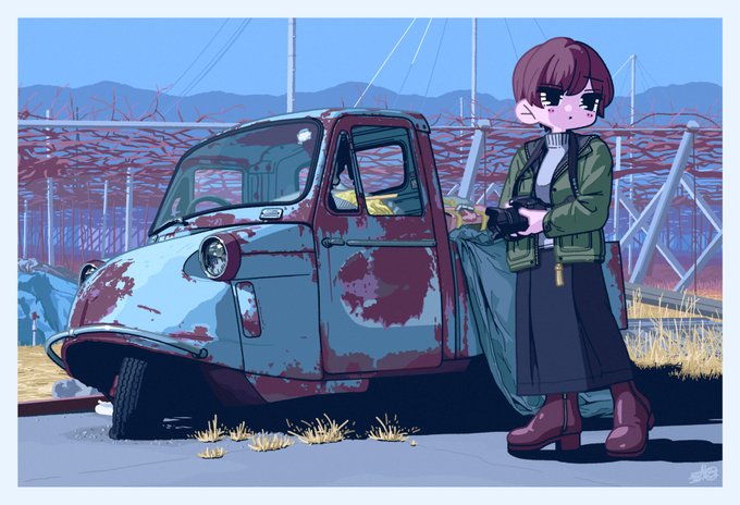「green jacket standing」 illustration images(Latest)｜5pages