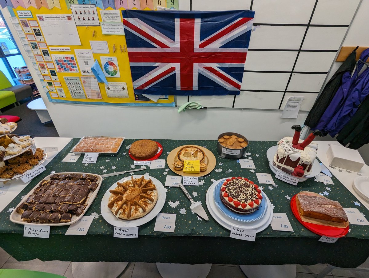 The Christ Church Bake Off is underway!!