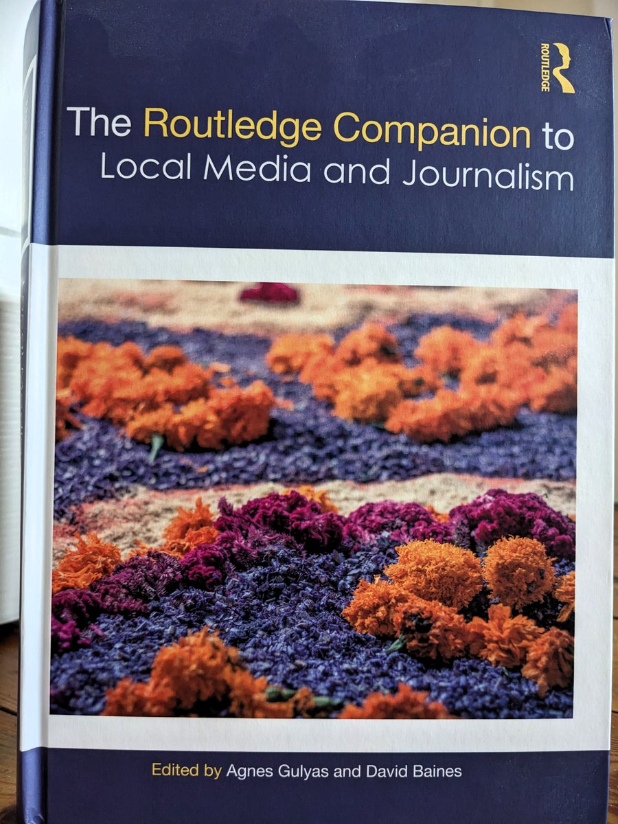 SALE: those studying/working in #journalism #LocalNews #communitymedia and #alternativemedia can save £50 on the capaciously insightful collection of work in the <a href="/Routledge_MandC/">Media, Cultural and Communication Studies</a> tome routledge.com/The-Routledge-… Thanks to @LCoxRoutledge <a href="/agulyas/">Agnes Gulyas</a> &amp; <a href="/njdrb/">David Baines</a> <a href="/RadioStudies/">Radio&AudioStudies</a> <a href="/LoCoMeNetwork/">MeCCSA Local and Community Media Network</a>
