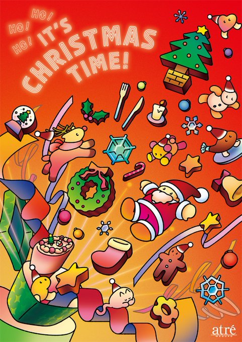 【works】アトレ目黒のクリスマスメインビジュアルを担当させていただきましたお近くにお越しの際はぜひご覧になってくださいkawaii~~~~!!! 
