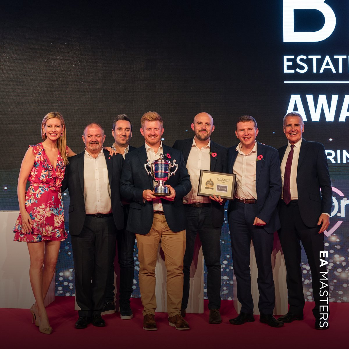 Want to know what an industry-leading estate agent looks like? 

Then take a look at @NicolandCo , who were awarded Sales Agency of the Year at the EA Masters 🏆