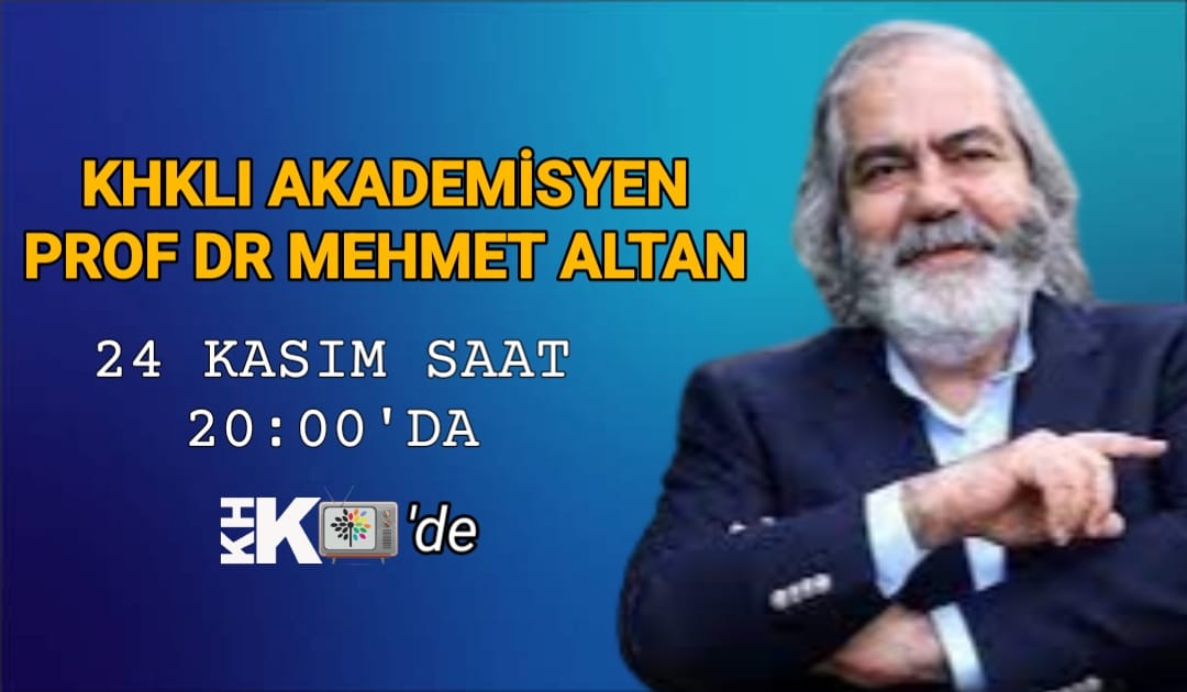 KHK TV'den tarihi bir röportaj.

Prof. Mehmet Altan 
24 Kasım Cuma Günü
Saat 20.00'de 
KHK TV'de