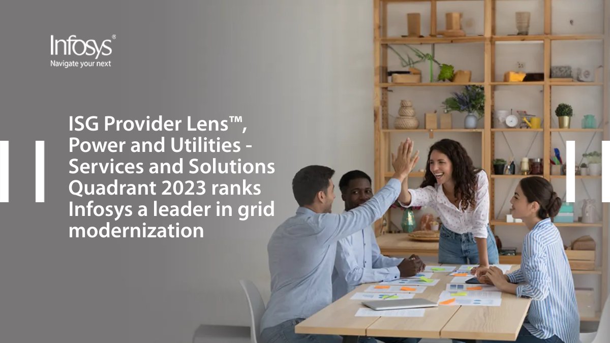 Infosys is a #GridModernization leader, according to #ISG Provider Lens. It recognizes our strategic collaborations for solutions to boost reliability and resilience. Read the report. infy.com/46m5WZo #NavigateYourNext