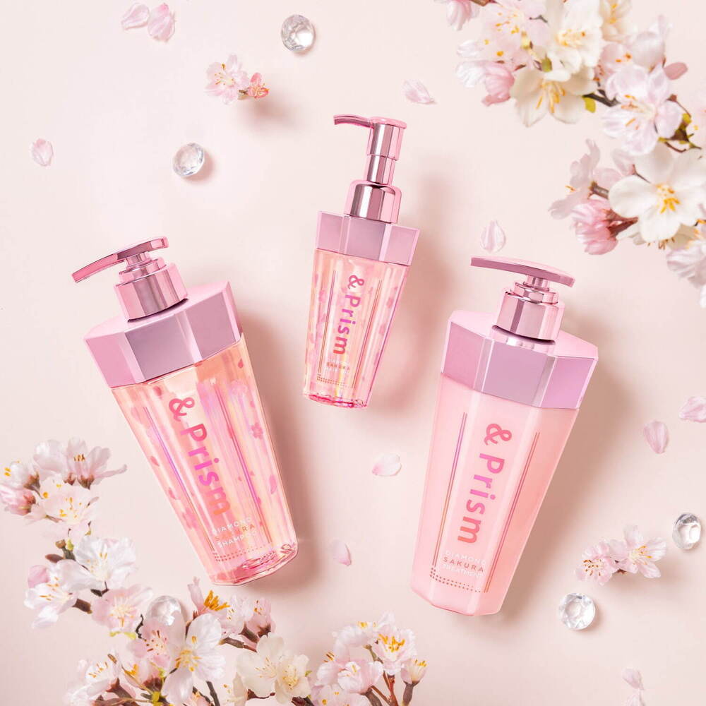 アンドプリズム「桜の香り」の限定ヘアケア、“うるツヤ髪”に導くシャンプーやヘアトリートメント - fashion-press.net/news/111410