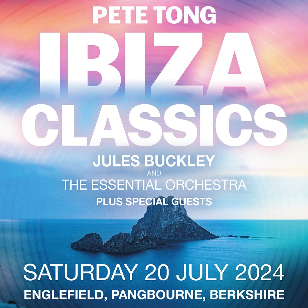 NEW: Pete Tong's Ibiza Classics (@petetong @IbizaClassics_) with @julesbuckley & #TheEssentialOrchestra will perform live at the @EnglefieldUK Estate in Berkshire on Sat 20th July!   

Tickets on sale Friday - set an event reminder here: bit.ly/46nVxfC