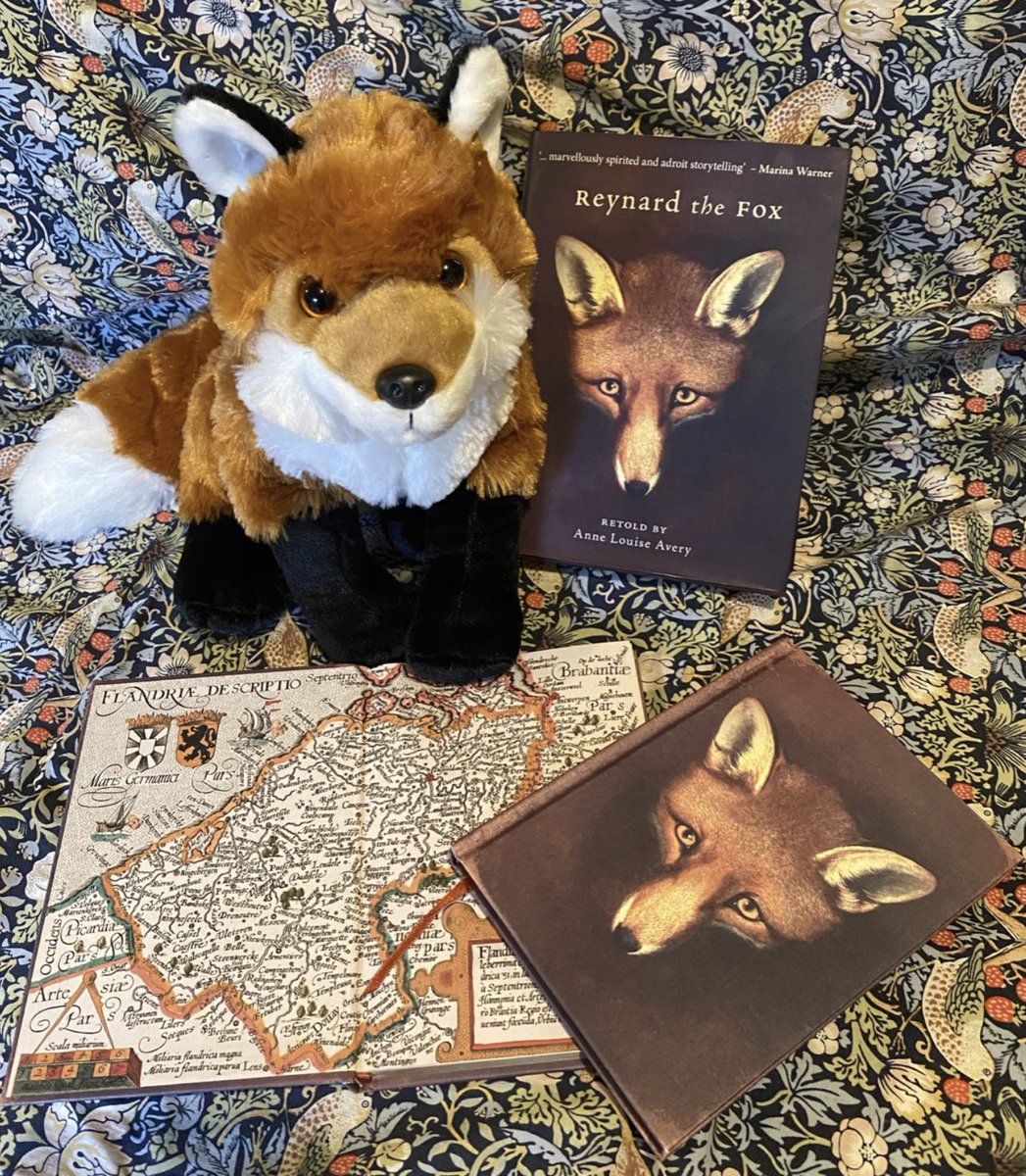 🦊💫Competition time! To celebrate my birthday this week, I'm giving away a signed edition of my gold-tipped 'A Fox for All Seasons' journal, complete with map endpapers & ribbon, a further copy of 'Reynard the Fox', both published by @BodPublishing & a charming fox companion!…