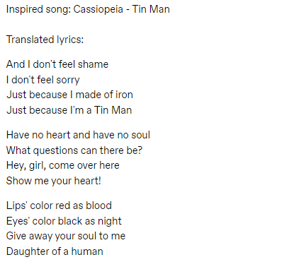 sleepwalkghost's tweet photo. @DeadbyDaylight If you'll wonder what text means and why is it there:
It's a song Tin Man from Cassiopeia and I got OBSESSED with it and with this idea in my head https://t.co/aruV7SgHx8