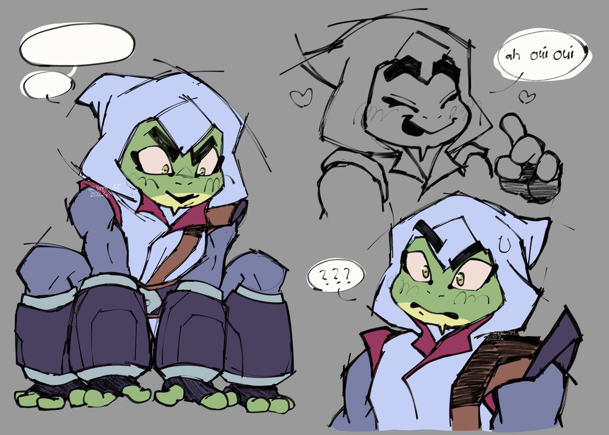LHemma_ArT's tweet image. If I start posting art of bullfrog would you guys still follow me? 🥺 
(WIP) 
#CaptainLaserhawk  #Bullfrog