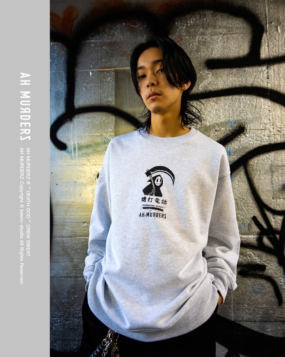Ahmurderzjp's tweet photo. !!!!! 11月23日(木)発売決定 !!!!!
AH MURDERZ
“ DEATH GOD ” CREW SWEAT
Color : BLACK / ASH / BROWN
Size : M / L / XL / XXL
Price : 13200 taxin
release 11.23 thu 19:00 / 先行 18:30
at : AH MURDERZ
Post color : ASH
model : 175cm / XL
#AHMURDERZ
#REDSPIDER
#DEATHGOD https://t.co/1iL7oE6vsv