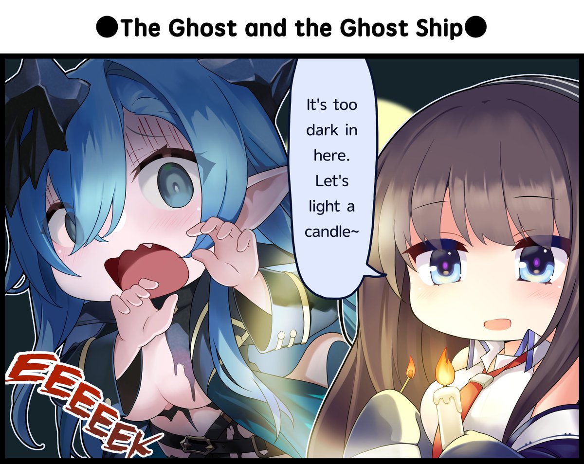 AzurLane_EN's tweet photo. "F-Flashlight, please!"

Go to Memento - Comics to find more fun moments with shipgirls.

#AzurLane #Yostar https://t.co/XLM6x0ntXX