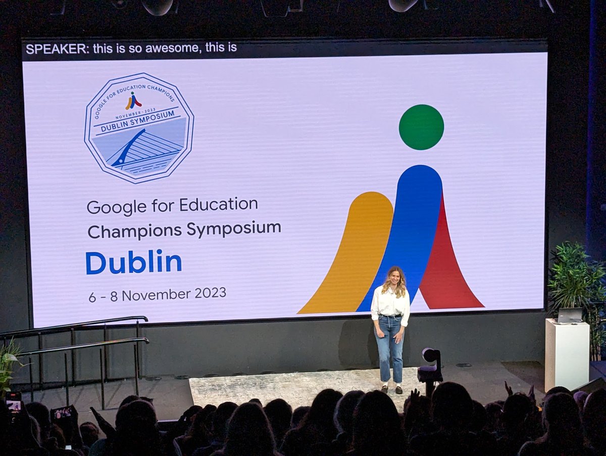 What a joy it was to attend the Google for Education Champions Symposium in Dublin earlier in the month. Great to connect (& reconnect) with so many great people. Lots of ideas that we are taking to the Sydney event in a couple of weeks.