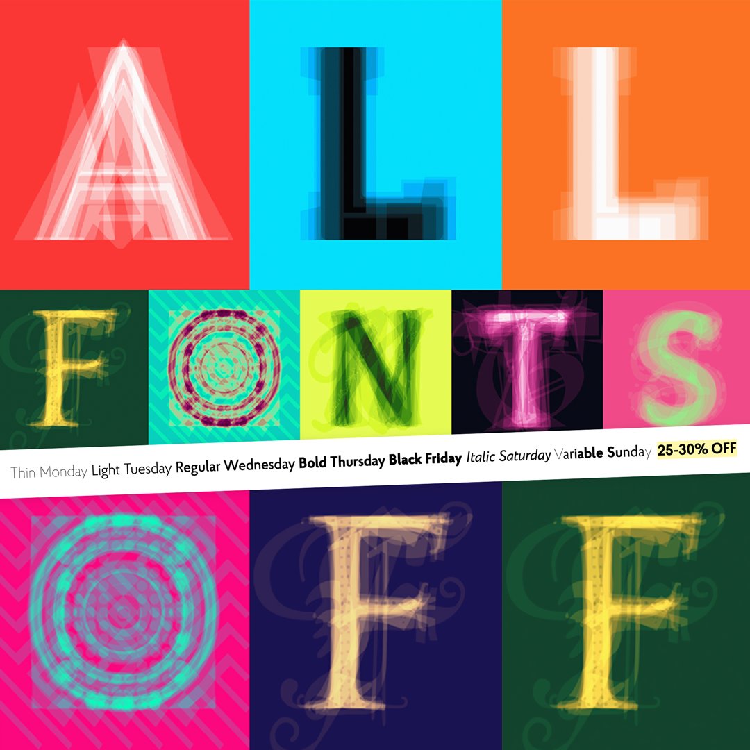 Rentafont's tweet image. 🌞 November 20–26 is a Week of Discounts on Rentafont!

Up to 30% OFF 3,000 fonts: rentafont.com/special-offers
Choose days and buy the fonts you need at the best price!

#BlackFriday #blackfriday2022 #webfont #typography #design #cyrillic #rentafont