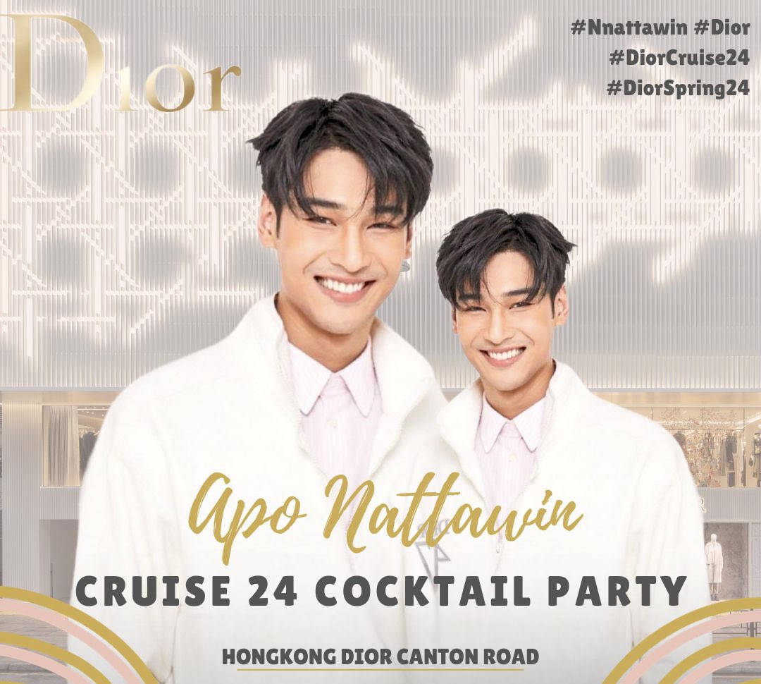 #apocolleagues please ready your #apodioredits we will have an Insta party 

 ⏰ 6:30 🇹🇭 

🗓️ 20th November 

#Nnattawin
#ApoxDior