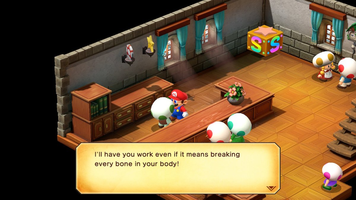 HitakaPhoenix's tweet photo. Capitalism at its finest #SuperMarioRPG #NintendoSwitch https://t.co/oFOQN4CBbg