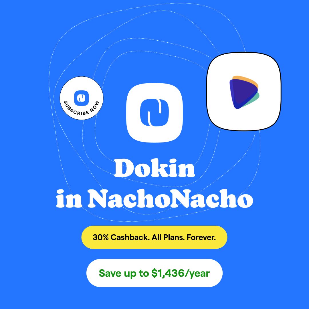 We are live on NachoNacho!
@getnachonacho is the go-to solution to manage all your SaaS subscriptions.

By purchasing a Dokin plan on NachoNacho, you earn  30% cash back on your other purchases!
 
👇Check link in comments!
#dataanalytics #revops #googlesheets #spendmanagement