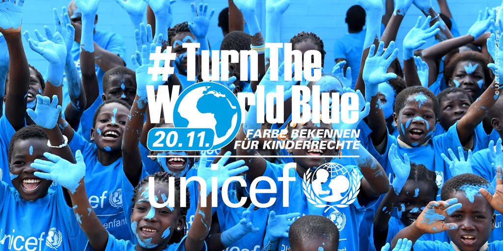 Heute ist der Internationale Tag der Kinderrechte! Um 18.00 Uhr eröffnen wir zusammen mit der UNICEF-Hochschulgruppe Heidelberg eine tolle Ausstellung von Kindern und Jugendlichen für Kinder und Jugendliche. Kommt vorbei! #TurnTheWorldBlue