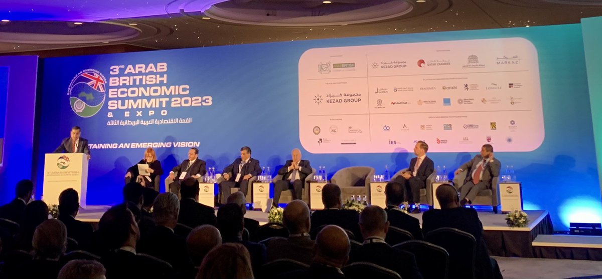 While recognising the tragic events in the region, the discussion at the 3rd Arab British Economic Summit with its focus on sustainability provides a vision for a more prosperous and stable region. Great to see the range of businesses here. #ABES2023
