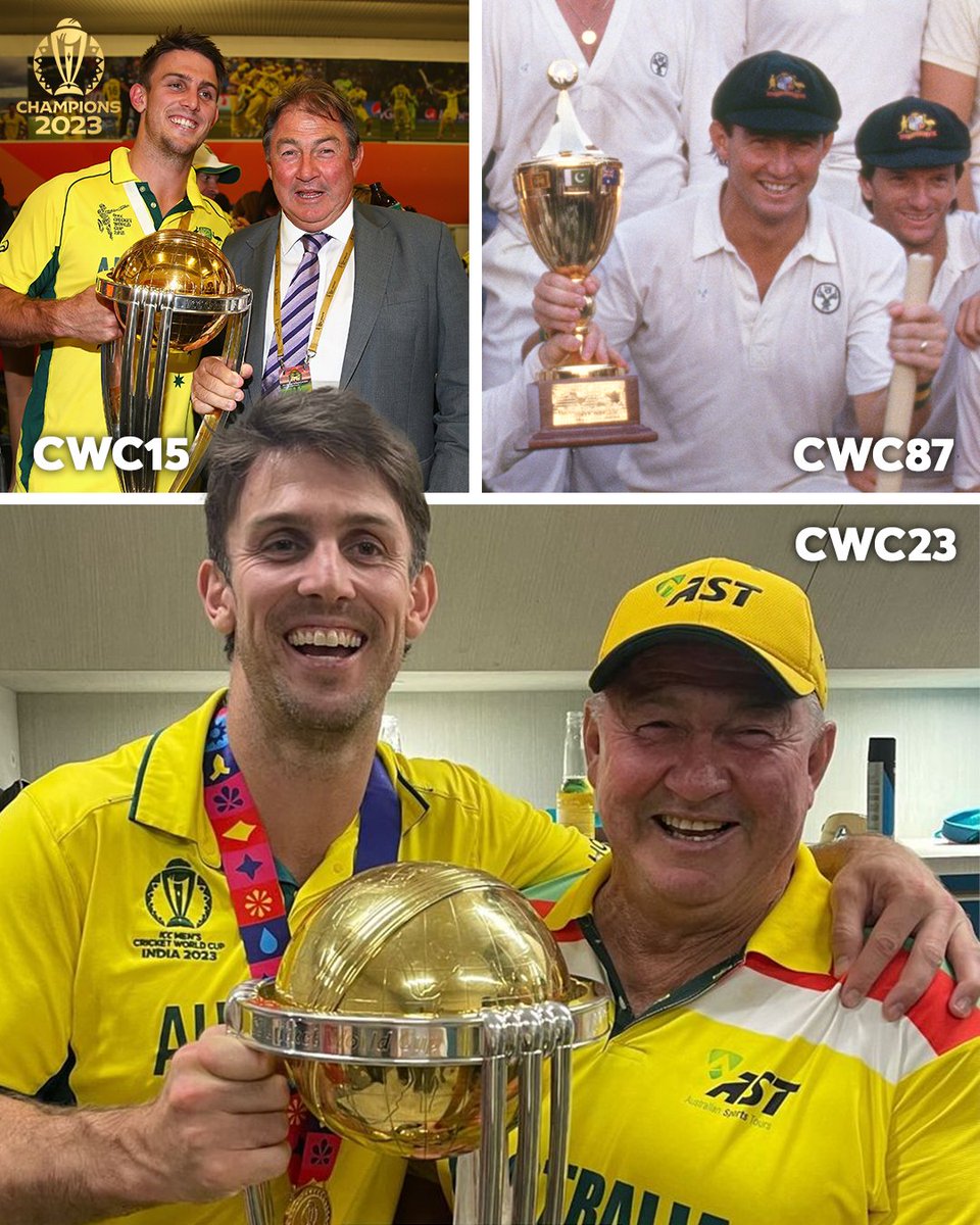 Like father, like son 🫶

📸: Mitchell Marsh

#CWC23