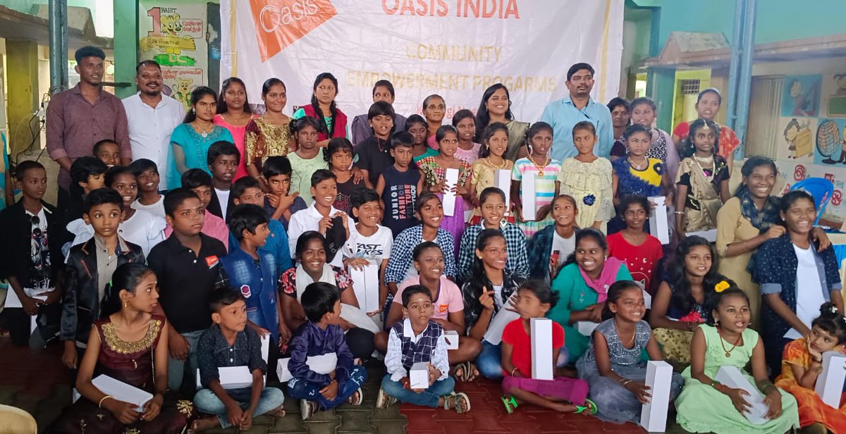 Oasisatindia's tweet photo. 🌟✨ Happy WORLD CHILDREN'S DAY ✨🌟
This Children's Day, Oasis India yet again brought joy and positivity at Kannagi Nagar, Chennai, with a heartwarming celebration! 🎉
#OasisIndia #ChildrensDay #MakingIndiaBetter #ChildRights #EducationForAll https://t.co/DFOyBYybHl