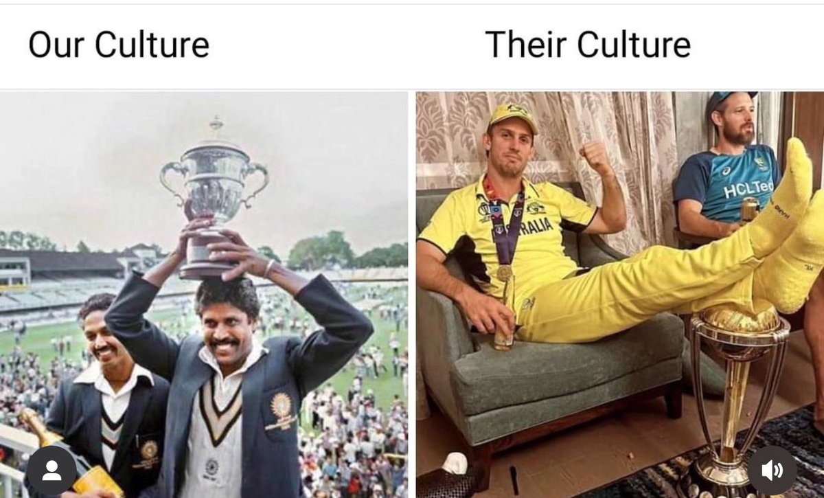 MalayDixitIN's tweet photo. ट्राफ़ी भी सोच रही पैरो में आकर , माथे से लगा कर चूमने वाले कहाँ गए । 🇮🇳
भारत ही भाग्य विधाता रहेगा , दूसरे के पैरो में पड़ी यह ट्राफ़ी भी आज रो रही होगी … 
#worldcup #cricketworldcup2023 #iccworldcup2023 #indiancricketteam #INDvsAUS https://t.co/xqda8qV8fz