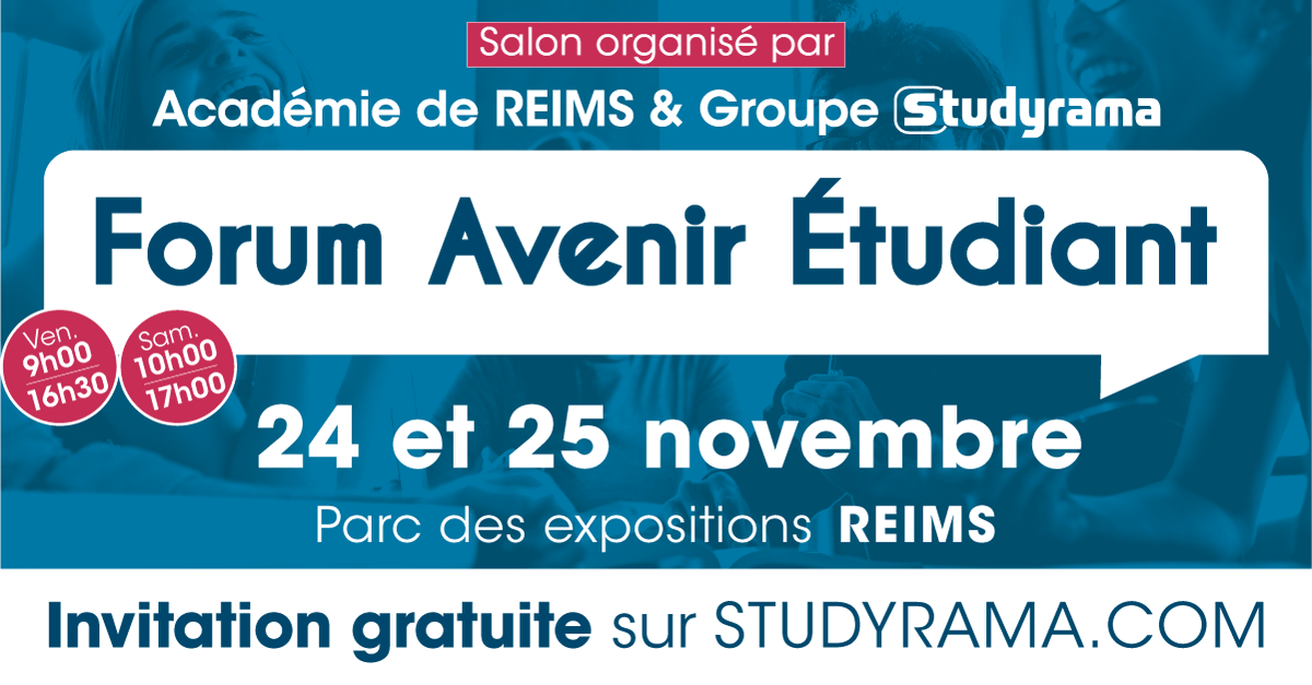 Retrouvez l’IRTS CA au Forum Avenir Étudiant le vendredi 24 Novembre 2023 de 9h00 à 16h30 et le samedi 25 Novembre 2023 de 10h00 à 17h00 au Parc des expositions à Reims.

Notre équipe sera ravie de vous faire découvrir nos formations et de répondre à toutes vos questions !