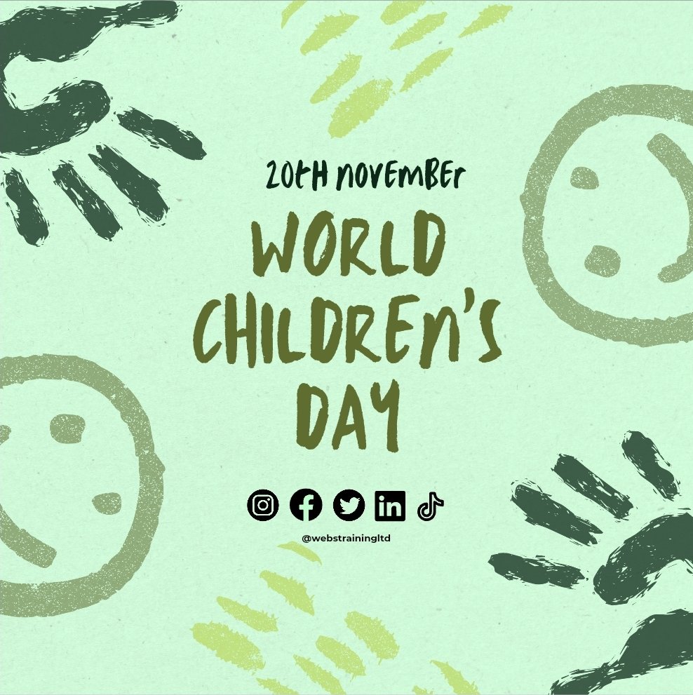 Today is World Children's Day! 🎉 
First established in 1954, Children's Day is the day when the UN General Assrmbly adopted the Declaration of the Rights of the Child. We are certain that our children will lead the way to a brighter future and innovating times! 🌍😍❤️